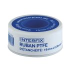 Ruban PTFE d'étanchéité Interfix 19mm - RUB TEFLON 19mmX12mX0.08 250p