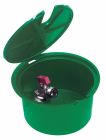 Bouche d'arrosage résistante et facile d'accès. - Livré avec vanne à sphère monobloc laiton coudée 1/4 tour Entrée 3/4'-Sortie M 3/4