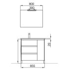 Meuble ARENYS 855 GRIS MAT