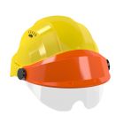Casque - Orizon jaune visiere orange avec lunette - Taille unique