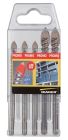 Coffret 5 foret verre et carrelage Ceratile attachement cylindrique Ø6(x3)-8(x2) mm