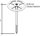 Cheville Etoile Plastique Isolant non rigide 8x140
