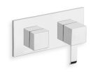 mitigeur quadri bain douche mural 3 sorties complet chrome