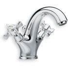 lavabo chambord large chrome/or + vidage