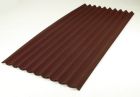 Plaque 10 ondes double résine ONDULINE CLASSIC 2,00 m x 0,95 m - brune