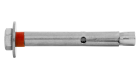 Cheville métal charge legere  inox m8/10x60