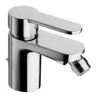 bidet round avec vidage chrome