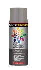 Peinture acrylique metal , bois , plastiques classique brillant gris argent - aérosol de 0,4L