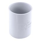 Manchon à butée en PVC FF blanc - diam. 40mm - MANCHON FF D 40 BLANC