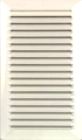 GRILLE FIXE A CLIPSER 100x200 A/M BLANCHE