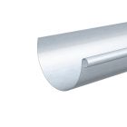 Gouttière demi-ronde B14 sans pince 6000 x 333 x 0.65 mm - zinc - CLASSIC naturel