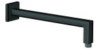 bras de douche carre 35 cm chrome noir