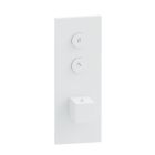 FACADE THERMO TWIST  THERMOSTATIQUE 2 SORTIES QUADRI WHITEMAT