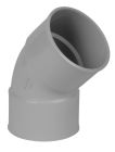 COUDE FEMELLE/FEMELLE 45° DIAMETRE 80 GRIS - UCR44GT