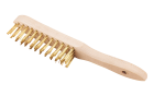 Brosse à manche Laiton long Nb rangs 4 Rangs