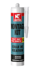 Colle de fixation à base de caoutchouc néoprène - MONTAGE KIT PRISE DIRECT - cartouche de 380g