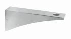 support vasque mural inox 325 mm sans trou / robinet