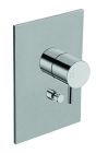 facade laiton mitigeur douche triverde 2 sorties chrome noir brosse