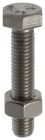 Boulon tête hexagonale 12x100 mm Inox Blister x 2 NORAIL