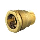 Raccord laiton fileté Ø25x1/2' - RACCORD MALE LAITON D25x1/2