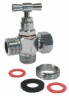 Kit complet Robinet de WC 3 voies pour le raccordement d'un WC et d'une douchette avec accessoires