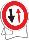 PANNEAUX TEMPORAIRES - B15 650 T1 SENS DE CIRCULATION NON PRIORITAIRE