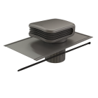 Terminal de ventilation Valetis universel 500x600mm rouge avec multidiam