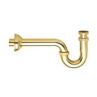 siphon de lavabo forme s 1'1/4 dore