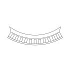 CORNIERE SOUP REV PVC S BLC - LG 2500mm