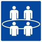 SIGNALISATION EXTERIEURE ET INTERIEURE - SALLE REUNION 200x200mm