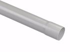 Gouttière PVC-U gris clair demi ronde développé T25 - long. 4m