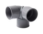 COUDE DOUBLE D'EQUERRE FEMELLE/FEMELLE 87°30 DIAMETRE 32 - CEF88
