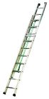 Échelle aluminium coulissante 2 plans 2x12 échelons - haut. 6,95m - Coulisse à corde 2 plans pompiers