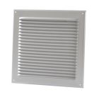 GRILLE PERSIENNE ALU GRIS ANTI INSECTE  DIMENSION 25X25     - LM2525G