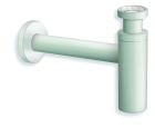 siphon lavabo droit luxe laiton design 35 cm blanc