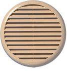 GRILLE RONDE A CLIPS AUTO-AJUSTABLES DIA 80 A 125 A/M SABLE