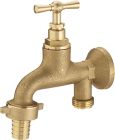 robinet de puisage applique à clapet avec raccord au nez M.15x21 M.20x27 - Ø15