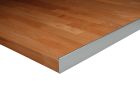 Profils Alu plan de travail - PROFIL ALU BORD DROIT BORDURE ALU 2/4R 38MM R0/2MM X 670 MM