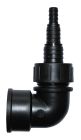 Embout polypropylène coudé étagé F33x42 D13-19-25