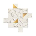 Carrelage Mur|Mur Intérieur|Mur Extérieur| en Grés cérame - Adage Calacatta Mosaici Mos Dek