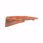Tuile de rive à rabat gauche à recouvrement terre cuite PV13 Flammé Rustique - long. 44,1 cm