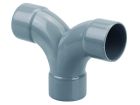 Coude PVC  Double Par FF 87°30 40 GN