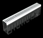 Caniveau avec grille - long. 1m x larg. 100mm x haut. 250 mm - classe A15