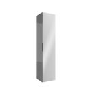 Colonne ALLIANCE 1600 réversible 1 porte avec miroir GRIS BRILLANT 350 x 1600 x 349 mm