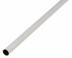 Profilé tube rond 25x1/2600 aluminium plastifié blanc