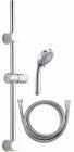 DOUCHETTE 3 JETS KEA CHROMÉE + FLEXIBLE 1.50 M + BARRE DE DOUCHE - NF