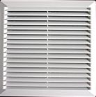 GRILLE FIXE A CLIPSER 200x200 A/M BLANCHE