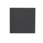 pomme de douche sandwich inox plafond carree 44 cm chromé noir
