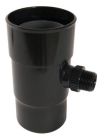 RECUPERATEUR   EAUX PLUVIALES FACONNE POUR TUBE DESCENTE DIAMETRE 100  NOIR   - REPF100N