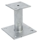 PIED DE POTEAU FIXE  100 X 150 X 5 mm Acier - P/10